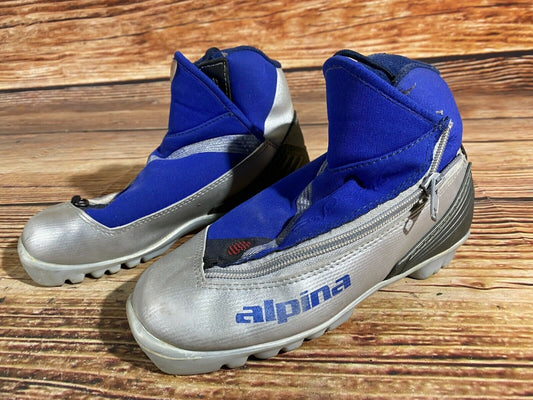 Alpina ST11j Cross Country Ski Boots Classic NNN EU 34 US 3 Kids 225mm A-341