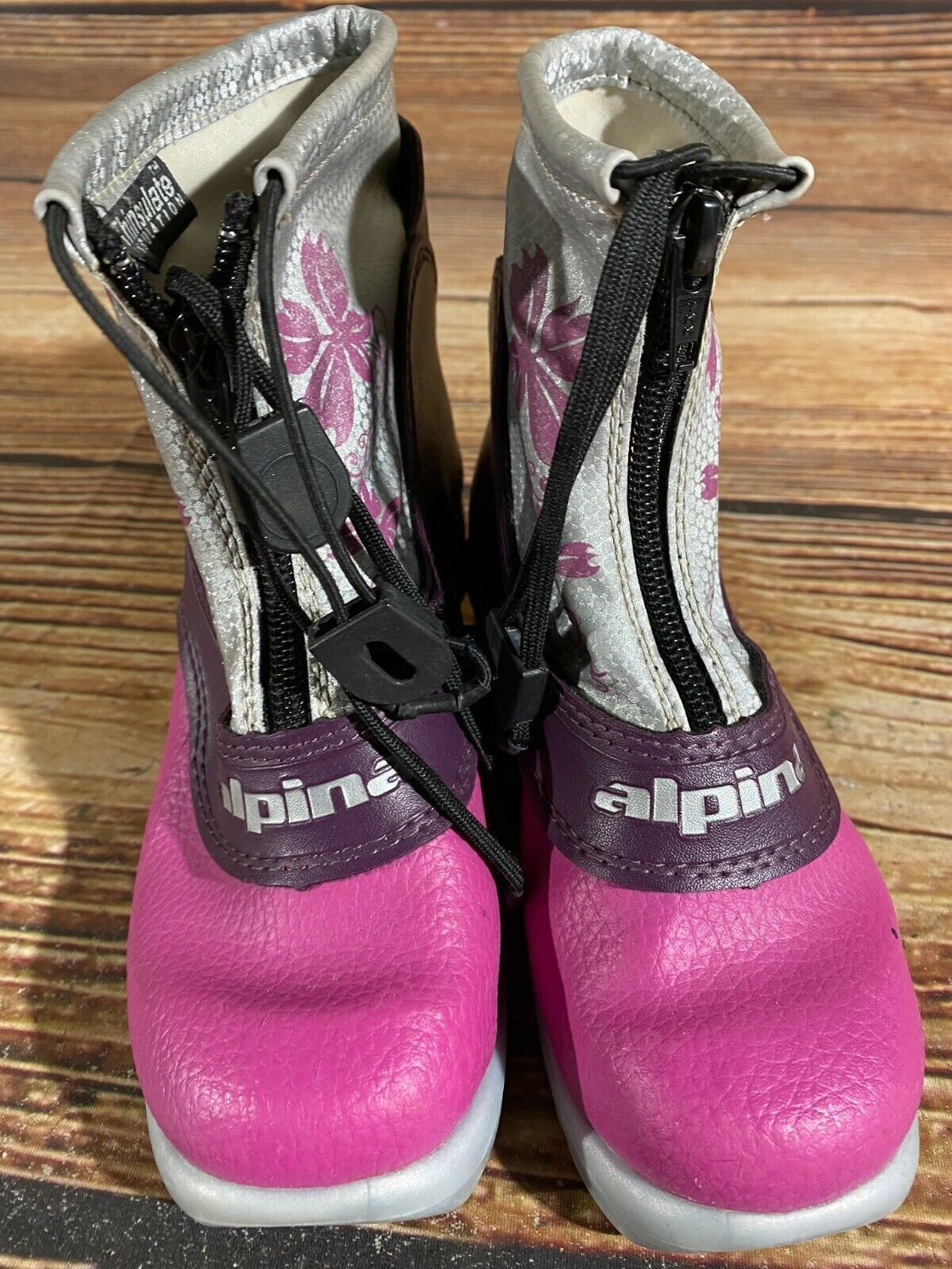 Alpina Frost Kids Nordic Cross Country Ski Boots Size EU29 US11 for NNN A-81