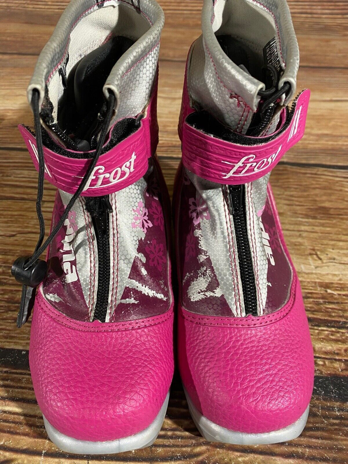 Alpina Frost Kids Nordic Cross Country Ski Boots Size EU34 US3 for NNN A-547