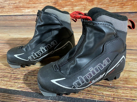 Alpina T5plus Cross Country Ski Boots Classic NNN EU 31 US 13 Kids 205mm A-379