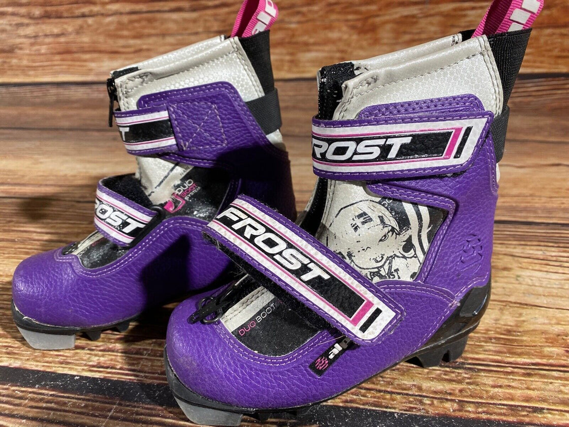 Alpina Frost Nordic Cross Country Ski Boots Kids Size EU26 US9 for NNN A-590