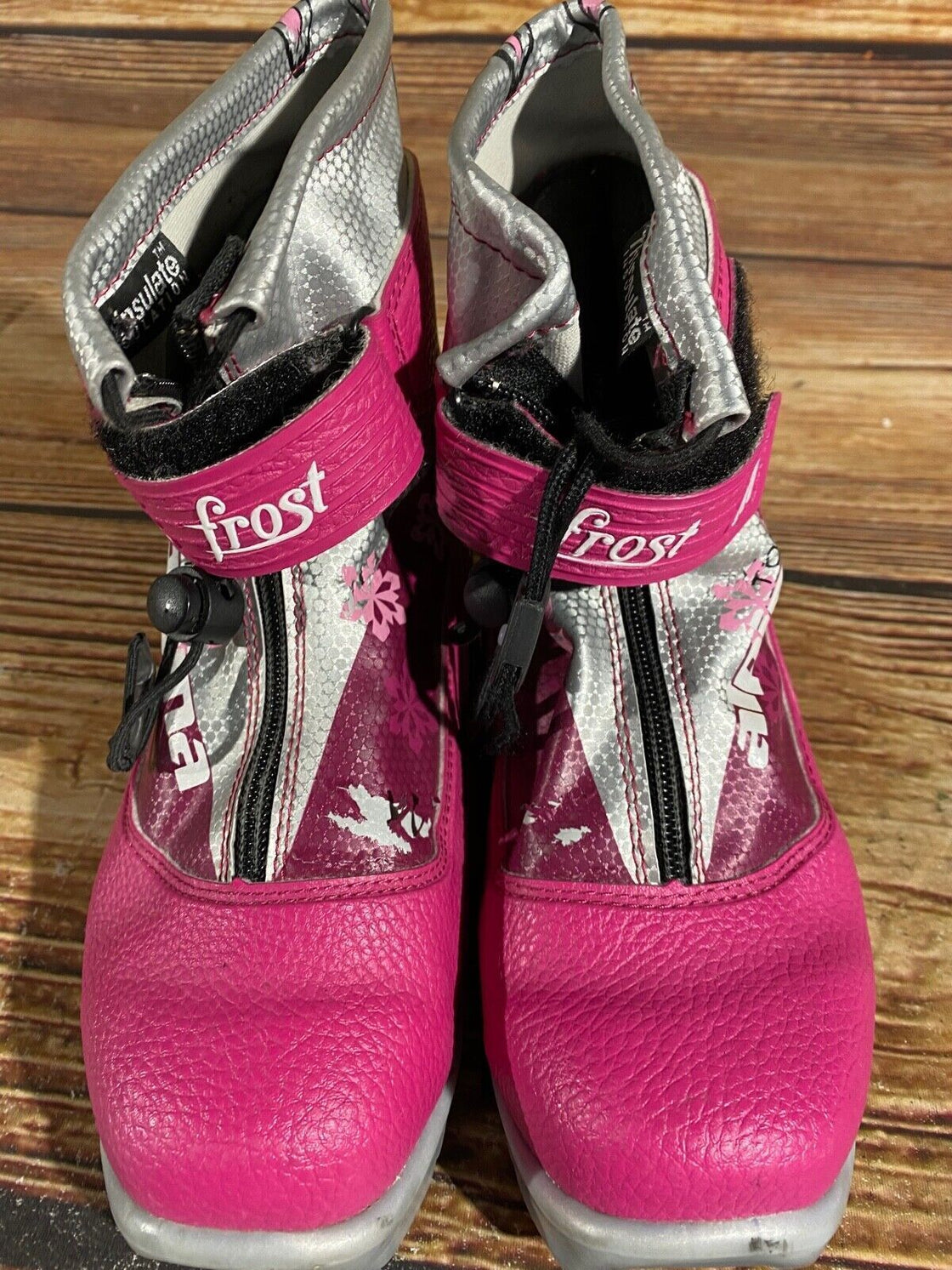 Alpina Frost Kids Nordic Cross Country Ski Boots Size EU35 US3.5 NNN A-642