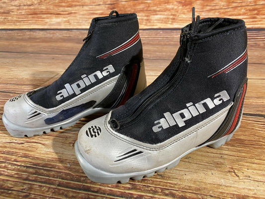 Alpina ST10jr Cross Country Ski Boots Classic NNN EU 31 US 13 Kids 210mm A-122