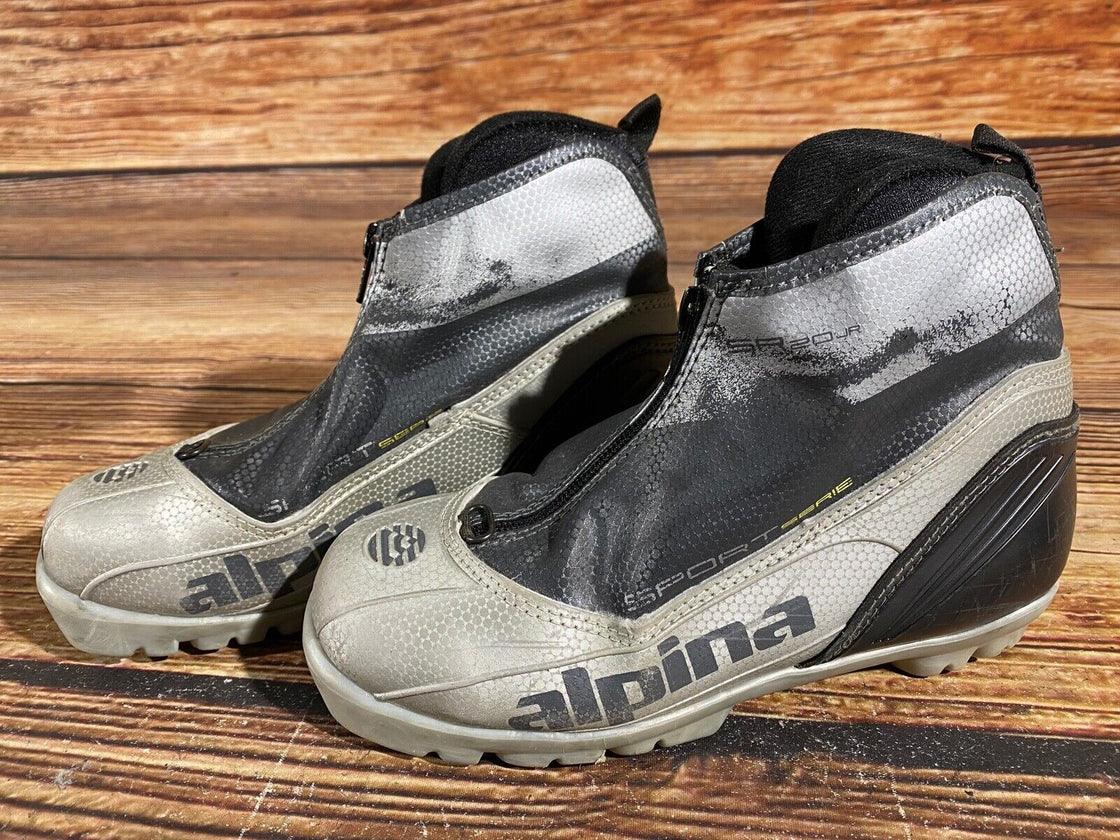 Alpina SK20 Nordic Cross Country Ski Boots Kids Size EU35 US3.5 for NNN A-588