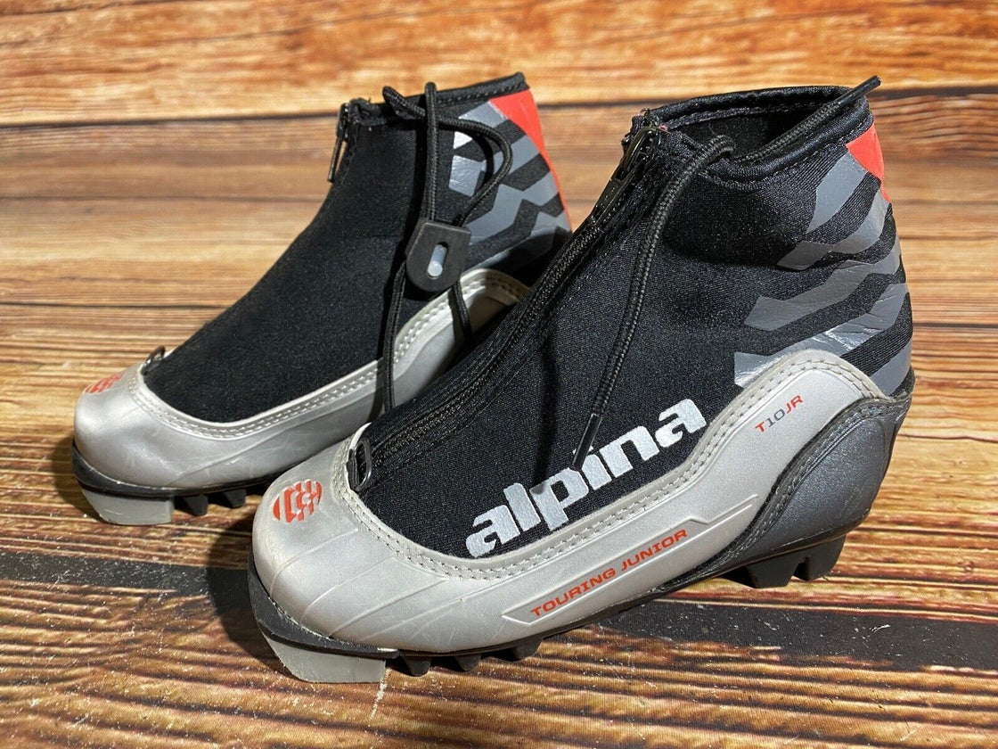 Alpina T10jr Nordic Cross Country Ski Boots Kids Size EU29 US11 for NNN A-577