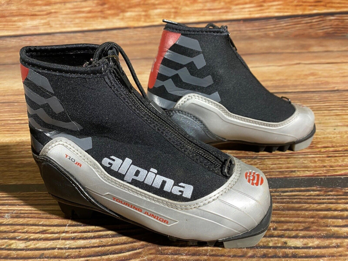 Alpina T10jr Nordic Cross Country Ski Boots Kids Size EU29 US11 for NNN A-577