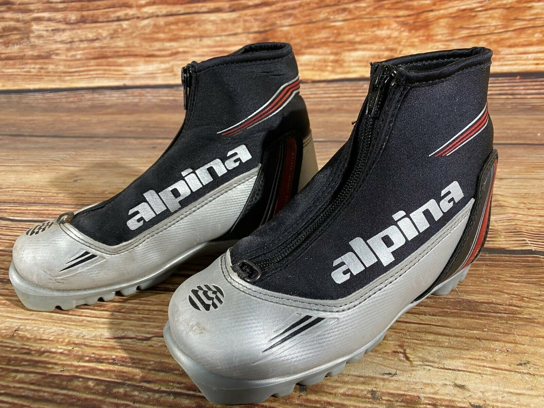 Alpina ST10jr Kids Nordic Cross Country Ski Boots Size EU34 US3 for NNN A-439