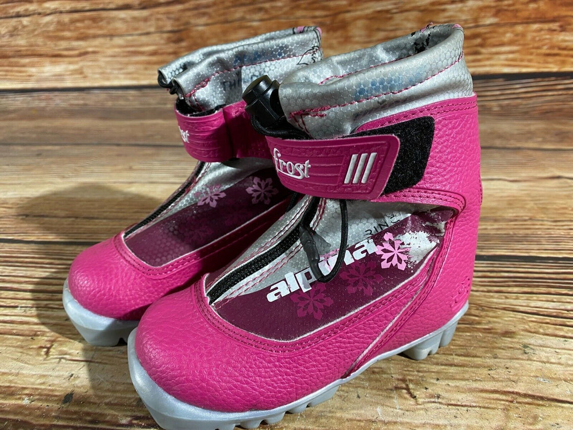 Alpina Frost Kids Nordic Cross Country Ski Boots Size EU26 US9 for NNN A-300