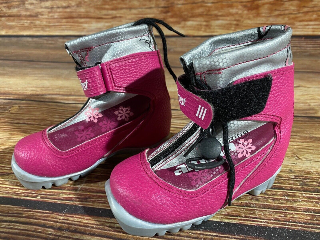 Alpina Frost Kids Nordic Cross Country Ski Boots Size EU26 US8.5 for NNN A-551