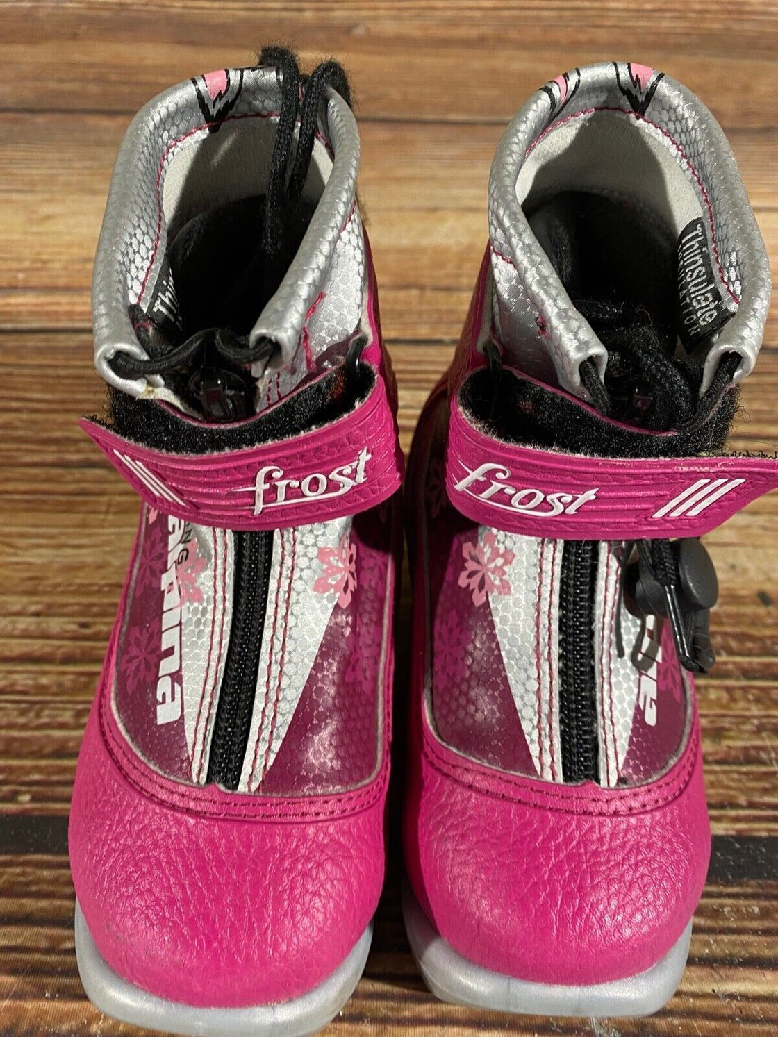 Alpina Frost Kids Nordic Cross Country Ski Boots Size EU26 US8.5 for NNN A-551