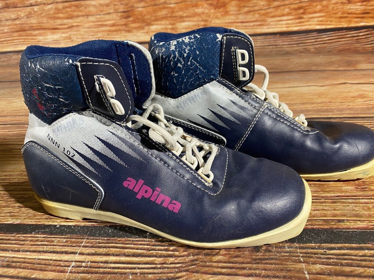 Alpina 102 Cross Country Ski Boots Classic NNN EU 38 US 6 Kids 245mm A-602
