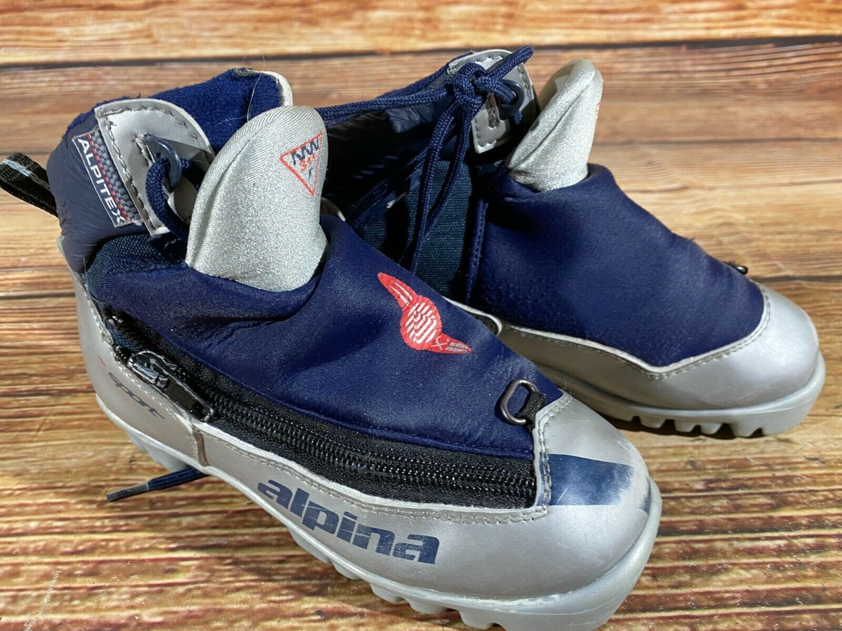 Alpina 311 Cross Country Ski Boots Classic NNN EU 32 US 1.5 Kids 208mm A-86