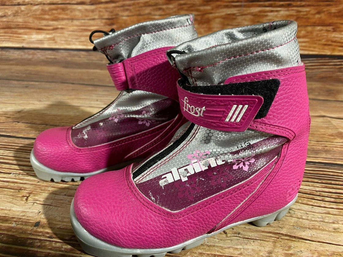 Alpina Frost Nordic Cross Country Ski Boots Kids Size EU30 US12 for NNN A-464