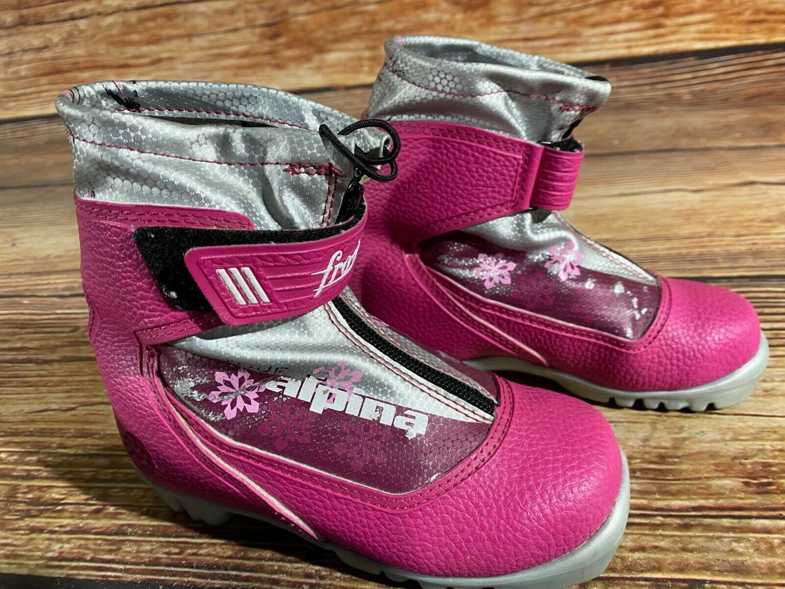 Alpina Frost Nordic Cross Country Ski Boots Kids Size EU30 US12 for NNN A-464