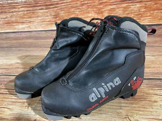 Alpina T5jr Cross Country Ski Boots Classic NNN EU 32 US 1.5 Kids 215mm A-133