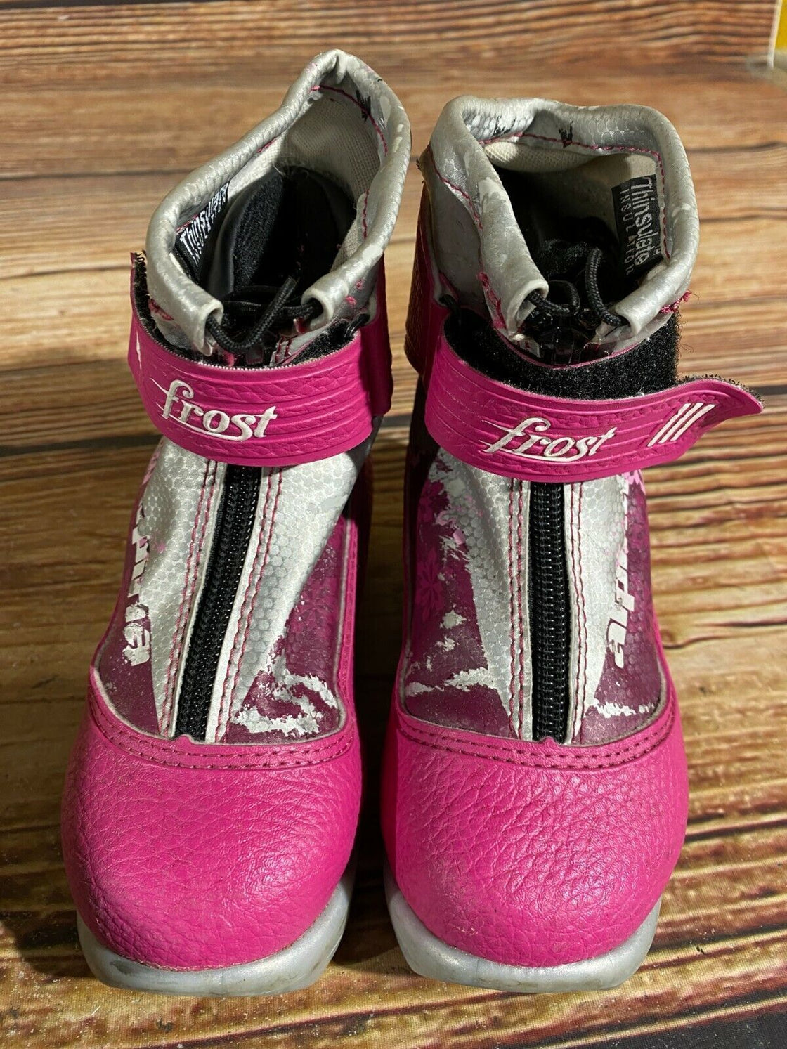 Alpina Frost Kids Nordic Cross Country Ski Boots Size EU28 US10.5 NNN A-498