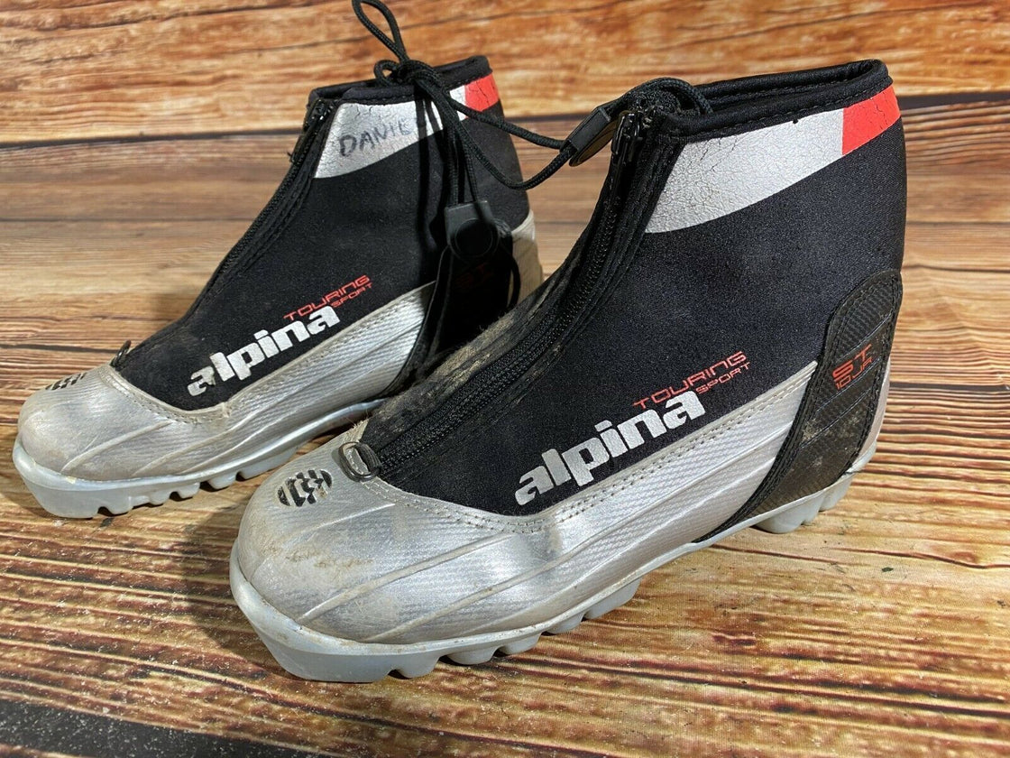 Alpina ST10jr Kids Nordic Cross Country Ski Boots Size EU34 US3 for NNN A-413