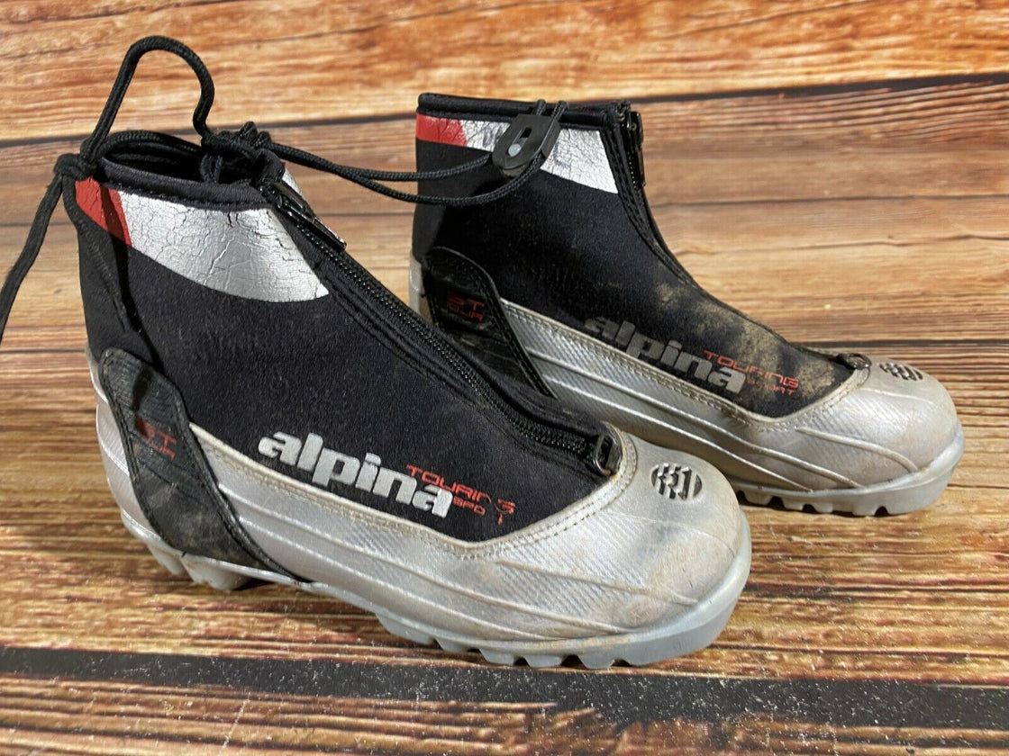 Alpina ST10jr Kids Nordic Cross Country Ski Boots Size EU34 US3 for NNN A-413