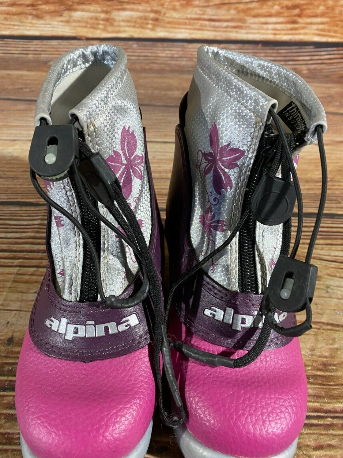 Alpina Frost Kids Nordic Cross Country Ski Boots Size EU28 US10.5 for NNN A-96