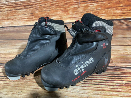 Alpina T5jr Cross Country Ski Boots Classic NNN EU 30 US 12 Kids 200mm A-493