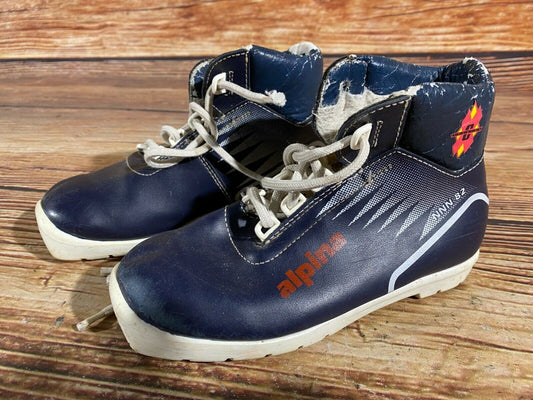 Alpina 82 Cross Country Ski Boots Classic NNN EU 31 US 13 Kids 210mm A-83