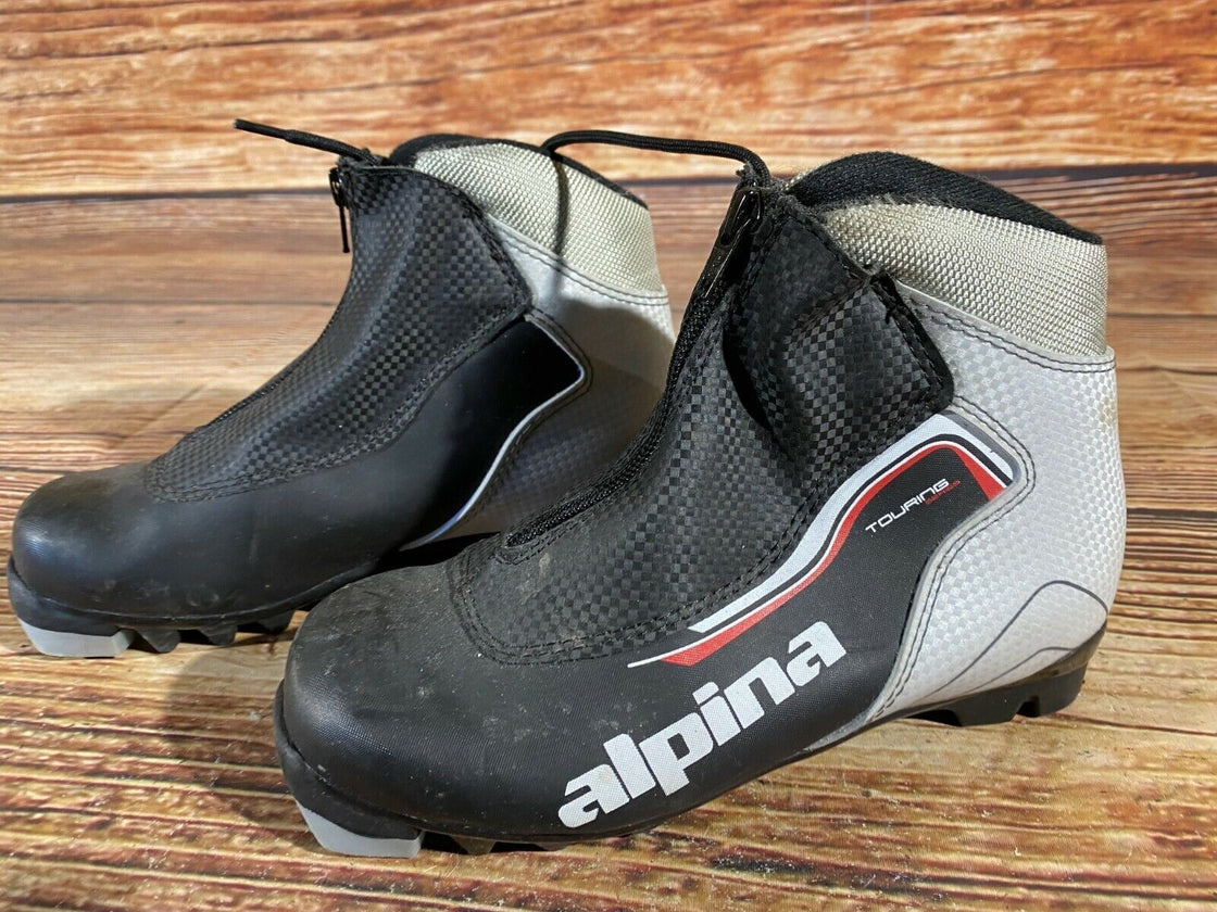 Alpina Touring Kid Nordic Cross Country Ski Boots Kids Size EU35 US3.5 NNN A-124