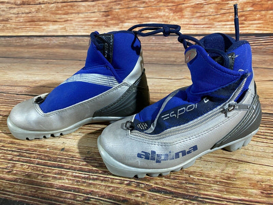 Alpina ST11j Cross Country Ski Boots Classic NNN EU 30 US 12 Kids 200mm A-118
