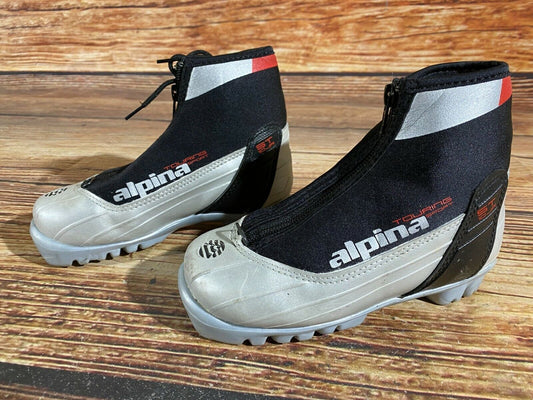 Alpina ST10jr Cross Country Ski Boots Classic NNN EU 31 US 13 Kids 210mm A-41