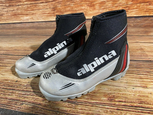 Alpina Cross Country Ski Boots Classic NNN EU 33 US 2 Kids 215mm A-501