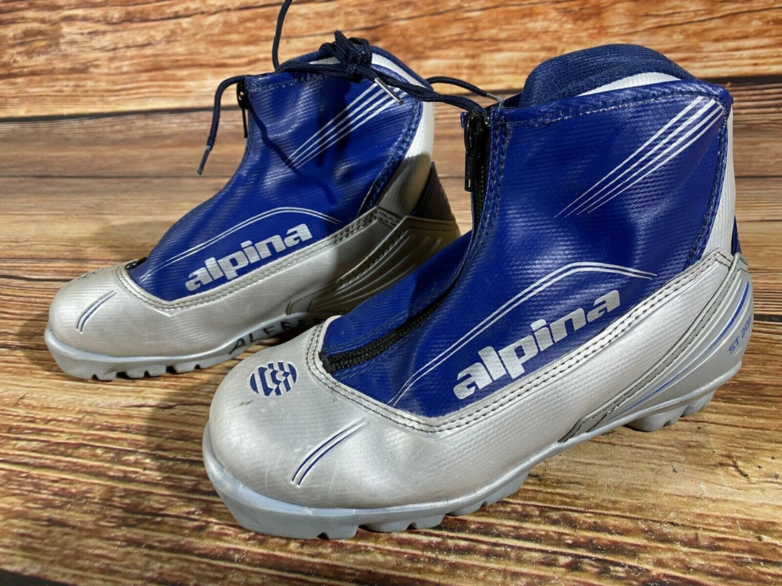 Alpina ST20jr Kids Nordic Cross Country Ski Boots Size EU35 US3.5 for NNN A-50