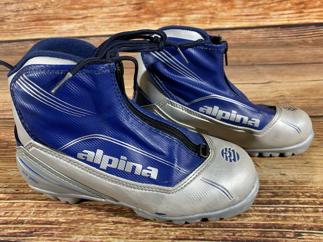 Alpina ST20jr Kids Nordic Cross Country Ski Boots Size EU35 US3.5 for NNN A-50