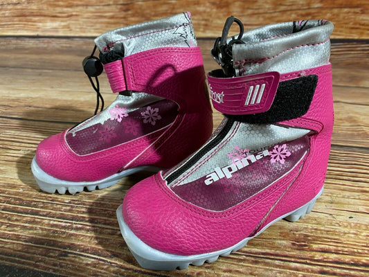 Alpina Frost Cross Country Ski Boots Classic NNN EU 25 US 8.5 Kids 168mm A-392