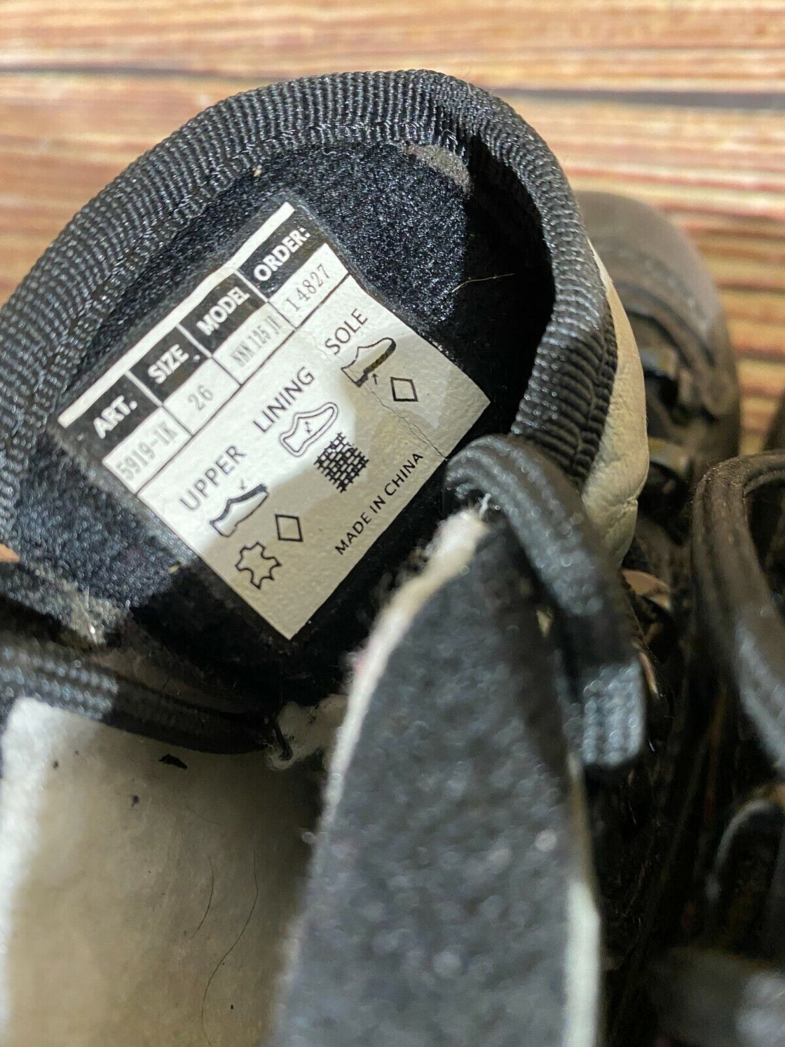 Alpina 125 Kids Nordic Cross Country Ski Boots Size EU26 US9 NNN A-514