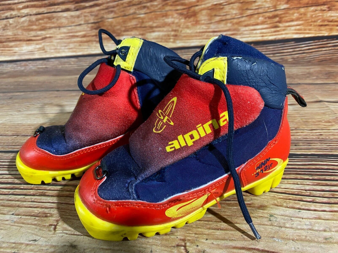 Alpina 312jr Kids Nordic Cross Country Ski Boots Size EU29 US11 for NNN A-82