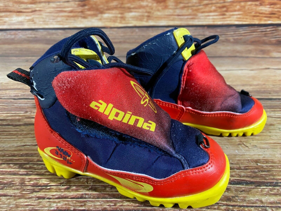 Alpina 312jr Kids Nordic Cross Country Ski Boots Size EU29 US11 for NNN A-82