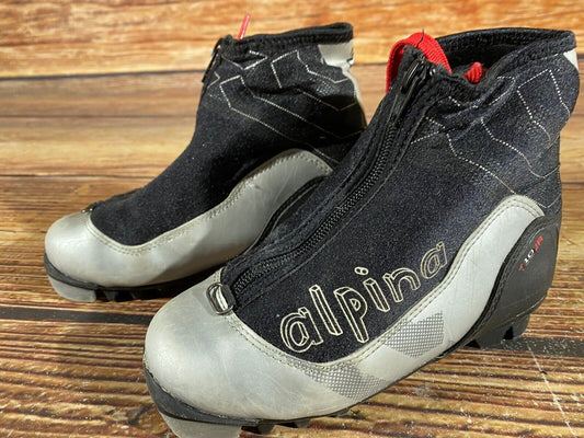 Alpina T10 Cross Country Ski Boots Classic NNN EU 32 US 1.5 Kids 215mm A-952