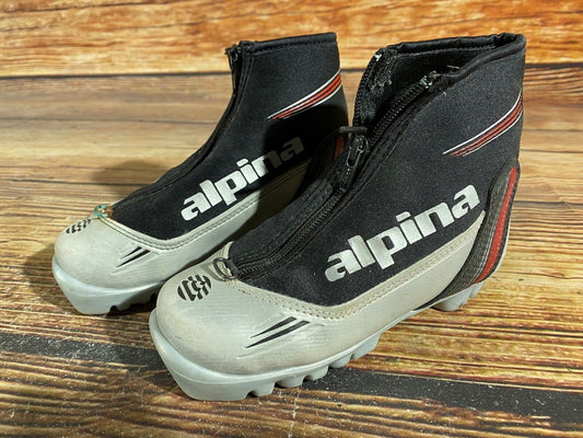 Alpina ST10jr Cross Country Ski Boots Classic NNN EU 31 US 13 Kids 205mm A-994