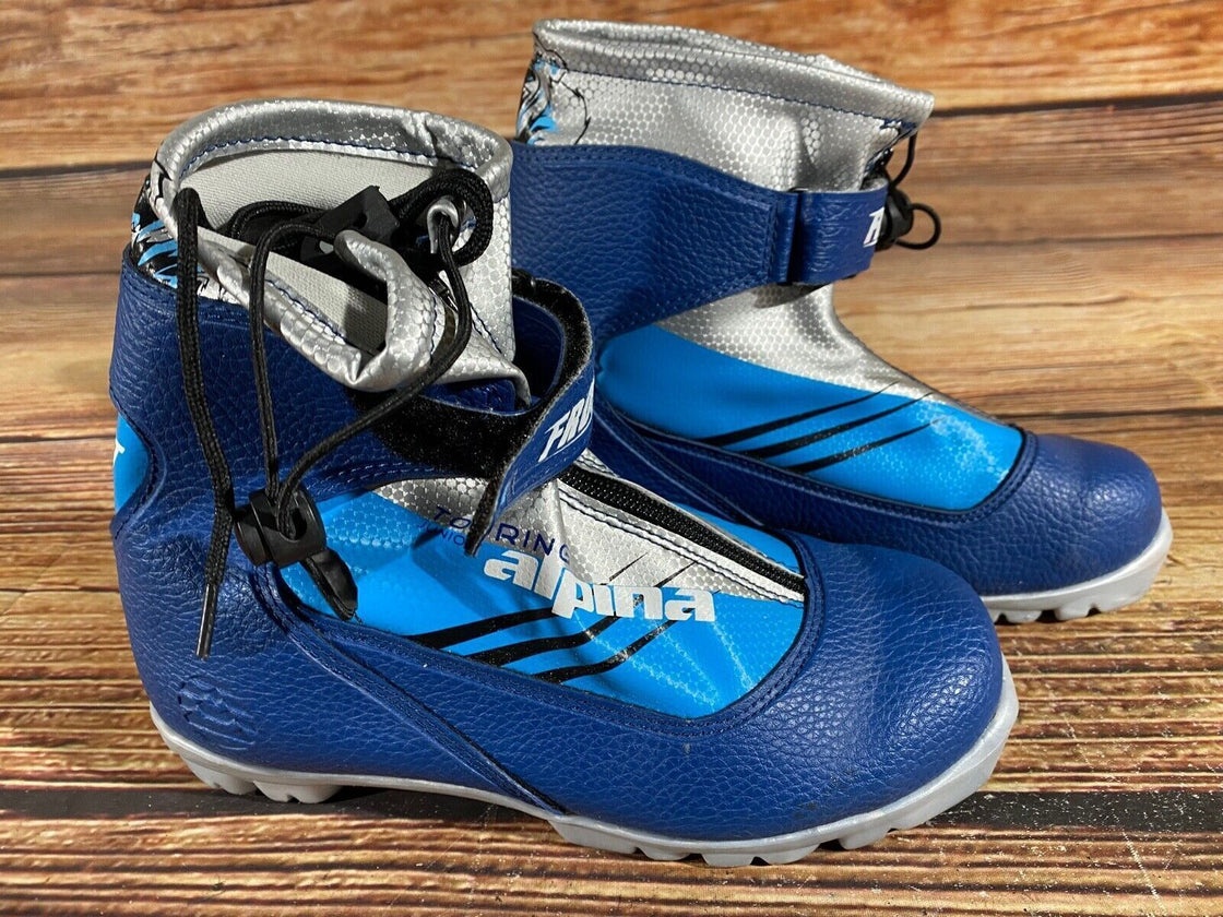 Alpina Frost Nordic Cross Country Ski Boots Kids Size EU36 US4.5 for NNN A-581