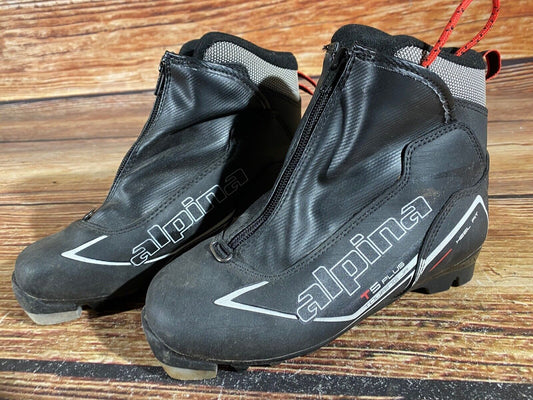 Alpina T5 Cross Country Ski Boots Classic NNN EU 35 US 3.5 Kids 230mm A-947
