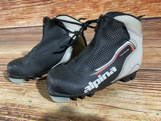 Alpina Touring Cross Country Ski Boots Classic NNN EU 30 US 12 Kids 197mm A-56