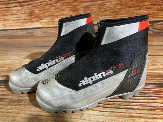 Alpina ST10jr Cross Country Ski Boots Classic NNN EU 32 US 1.5 Kids 210mm A-302