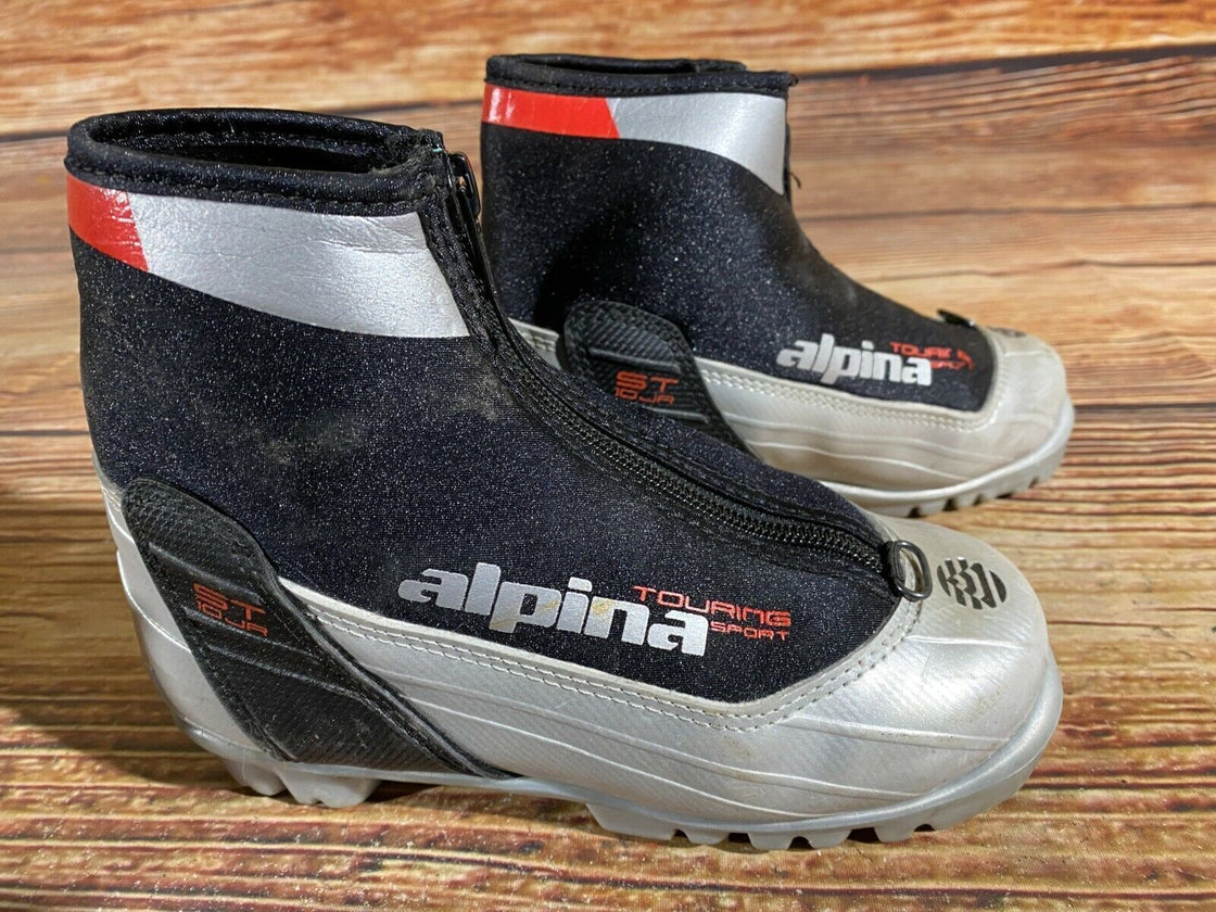 Alpina ST10jr Kids Nordic Cross Country Ski Boots Size EU32 US1.5 for NNN A-302