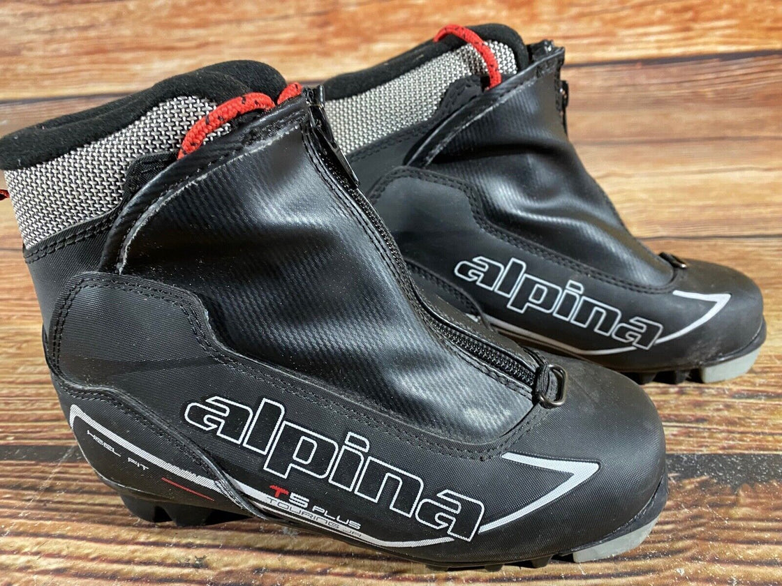 Alpina T5 Kids Nordic Cross Country Ski Boots Size EU33 US2 NNN A-847
