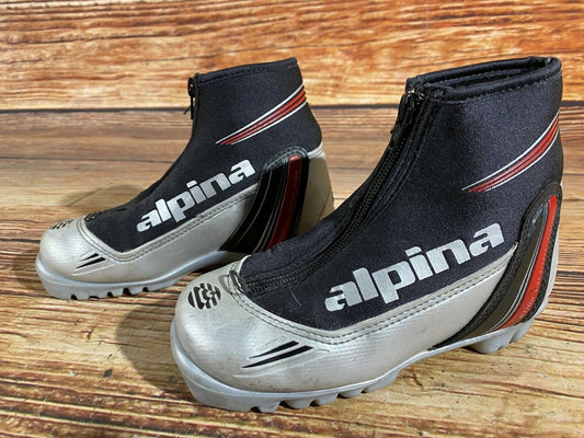 Alpina ST10jr Cross Country Ski Boots Classic NNN EU 32 US 1.5 Kids 206mm A-15