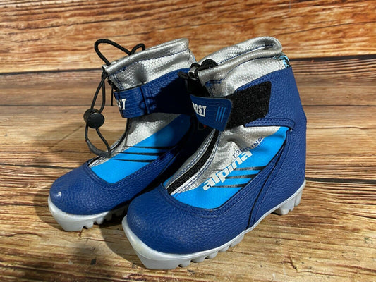 Alpina Frost Cross Country Ski Boots Classic NNN EU 28 US 10.5 Kids 190mm A-483