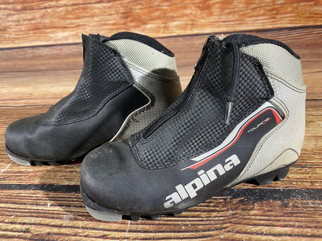 Alpina Touring Kids Nordic Cross Country Ski Boots Size EU34 US3 NNN A-944