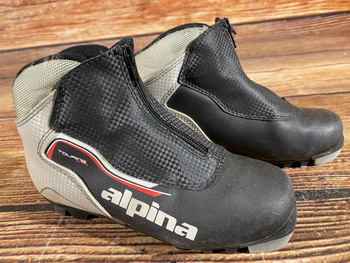 Alpina Touring Kids Nordic Cross Country Ski Boots Size EU34 US3 NNN A-944