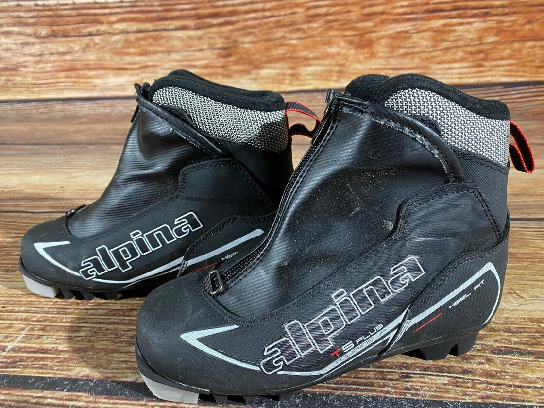 Alpina T5Plus Kids Nordic Cross Country Ski Boots Size EU35 US3.5 NNN A-868