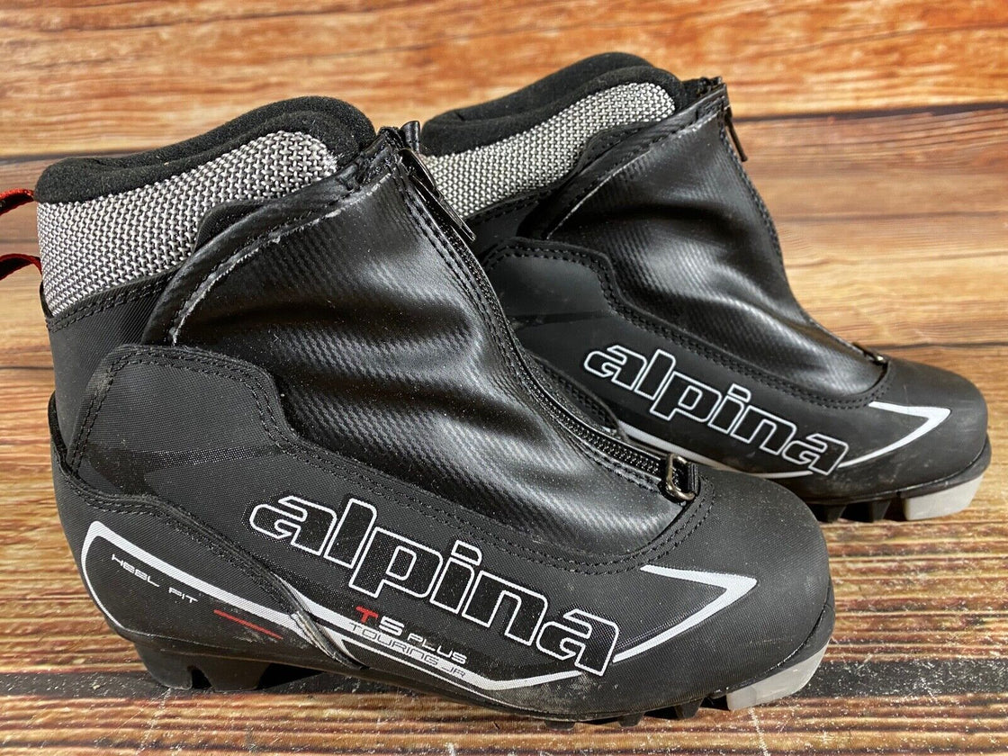 Alpina T5Plus Kids Nordic Cross Country Ski Boots Size EU35 US3.5 NNN A-868