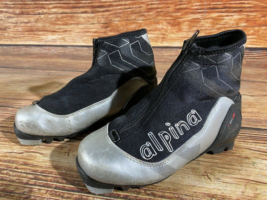 Alpina T10jr Cross Country Ski Boots Classic NNN EU 35 US 3.5 Kids 226mm A-35